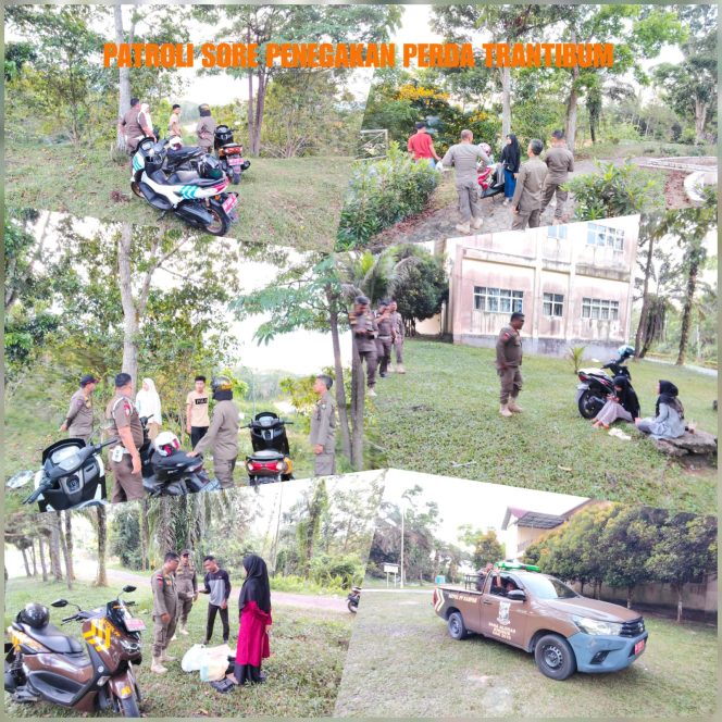 
					Pengawasan Perda, Satpol-PP Kampar Tegur 8 Muda-mudi di Tugu Batu Hitam dan Tigo Tungku Sajongan