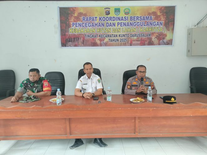
					Ikuti Rakor Pencegahan dan Penanggulan Karhutla, Begini Arahan Kapolsek Kunto Darussalam