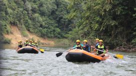 Tanjung Belit, Kampar Kiri Hulu, Kabupaten Kampar Provinsi Riau. Dokumentasi Pokdarwis Batu Dinding Tanjung Belit, keindahan alam dari hulu Subayang yang kini bicara di panggung nasional.(Dedi Irawan)