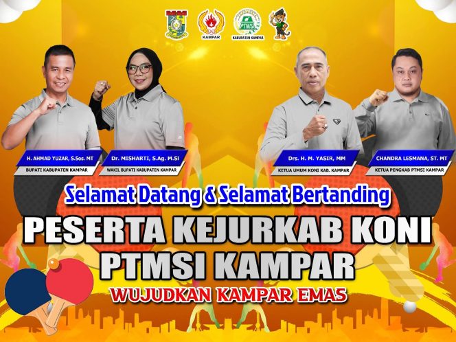 
					Kejurkab Tenis Meja Piala Bupati Kampar Diikuti 127 Atlet, Jadi Penutup Agenda Olahraga KONI 2025
