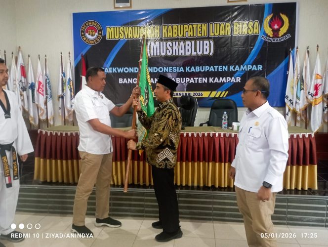 
					Ahmad Taridi Pimpin Taekwondo Indonesia Kampar Usai Terpilih Secara Aklamasi
