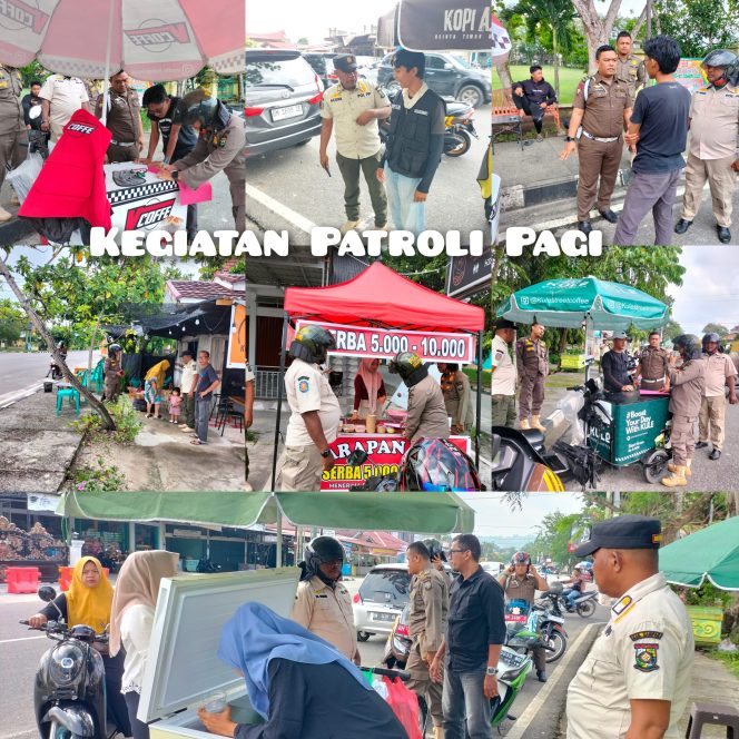 
					Satpol PP Kampar Tegur Pedagang Kopi yang Berjualan di Trotoar Jalan Ahmad Yani