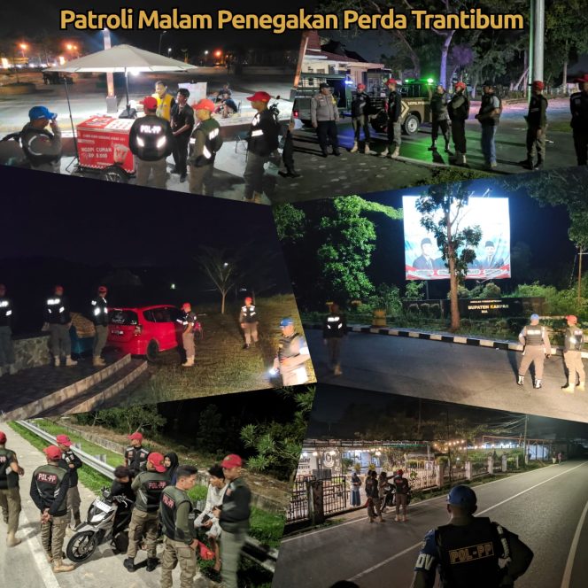 
					Satpol PP Kampar Turun Malam Hari, Beri Teguran dan Edukasi ke Warga