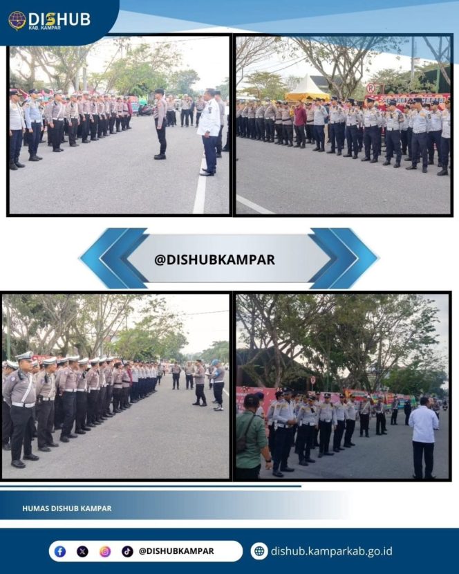 
					Dishub Kampar Siagakan Personel Atur Lalu Lintas Resepsi Pernikahan Putra Bupati