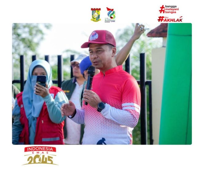 
					Bupati Kampar Hadir di CFD Universitas Pahlawan, Ajak Masyarakat Aktif Berolahraga