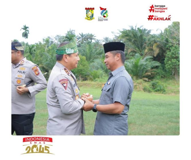 
					Bupati Ahmad Yuzar Bersama Kapolda Riau Pastikan Progres Jembatan Presisi di Lubuk Agung