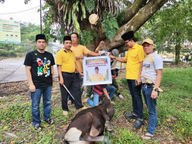 
					Empat Hewan Kurban, Empat Simbol Kebersamaan Golkar Kampar Meneguhkan Semangat Berbagi di Idul Adha 1447 H