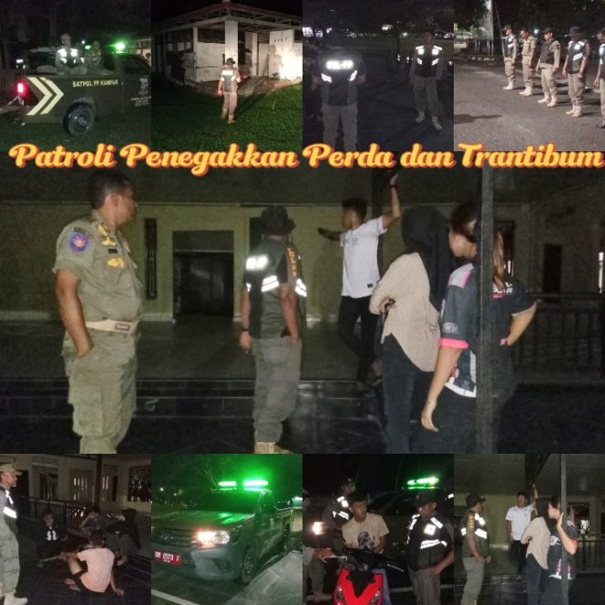 
					Patroli Malam di Bangkinang, Satpol PP Kampar Ajak Remaja Lebih Bijak