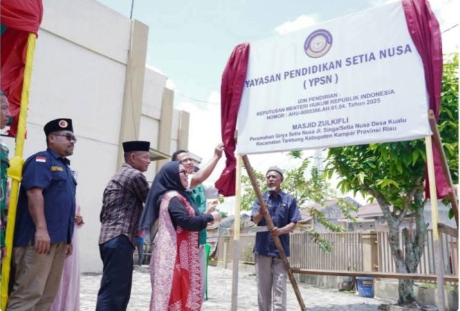 
					Wabup Misharti Resmikan YPSN dan Letakkan Batu Pertama MDTA di Kualu