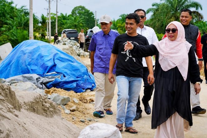 
					Wabup Misharti Tinjau Jalan Sungai Pagar-Rantau Kasih, Dibangun Pakai DBH Sawit