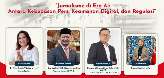 
					AI Ubah Wajah Jurnalistik, Syahrul Aidi Dorong Jurnalis Pahami Regulasi dan Keamanan Digital