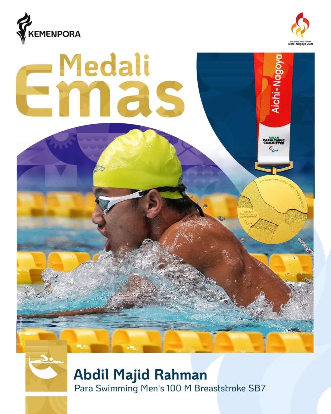 
					Atlet Asal Kampar Abdil Majid Rahman Raih Emas pada Debut Asian Para Games Jepang 2026