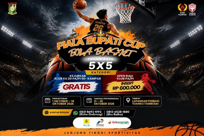 
					Kejurkab KONI Basket Kampar Jadi Ajang Seleksi Atlet, Target Kampar Emas Porprov 2027
